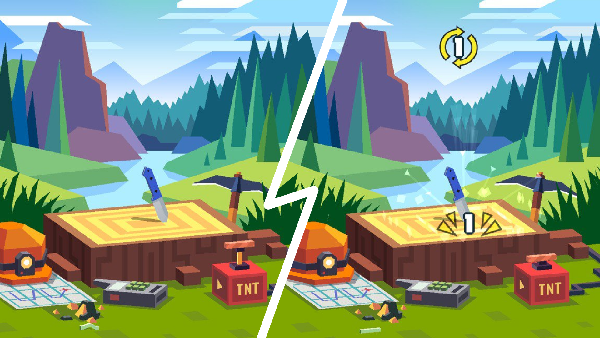Flippy Knife: 3D flipping game Game Screenshot