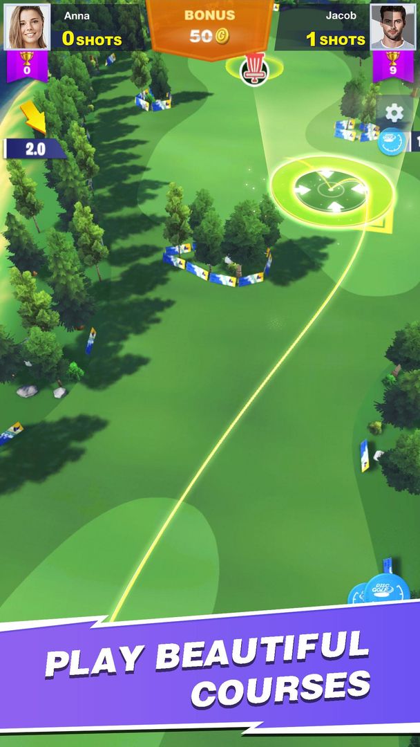 Screenshot of Disc Golf Rival