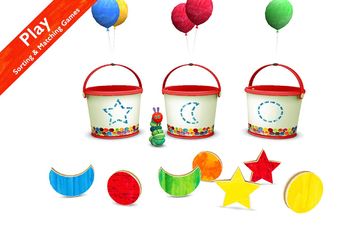 Caterpillar Shapes and Colors Game Screenshot