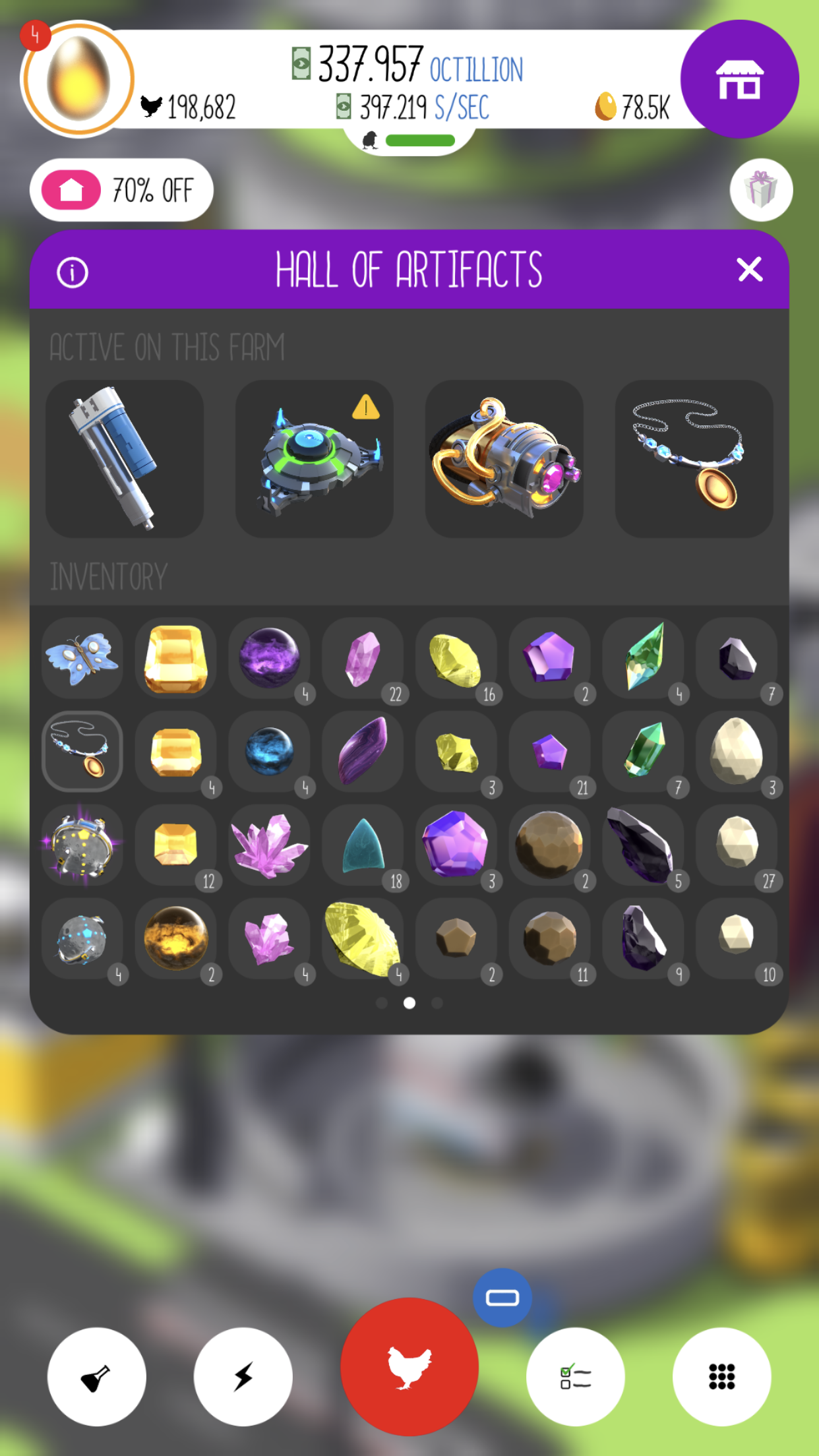 Egg, Inc. ゲームのスクリーンショット