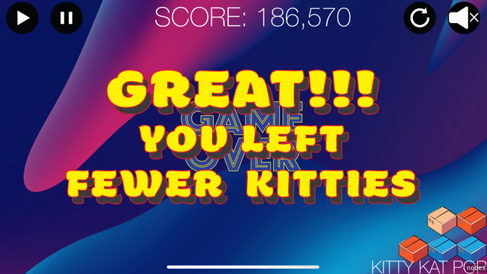 Kitty Kat Pop Game Screenshot