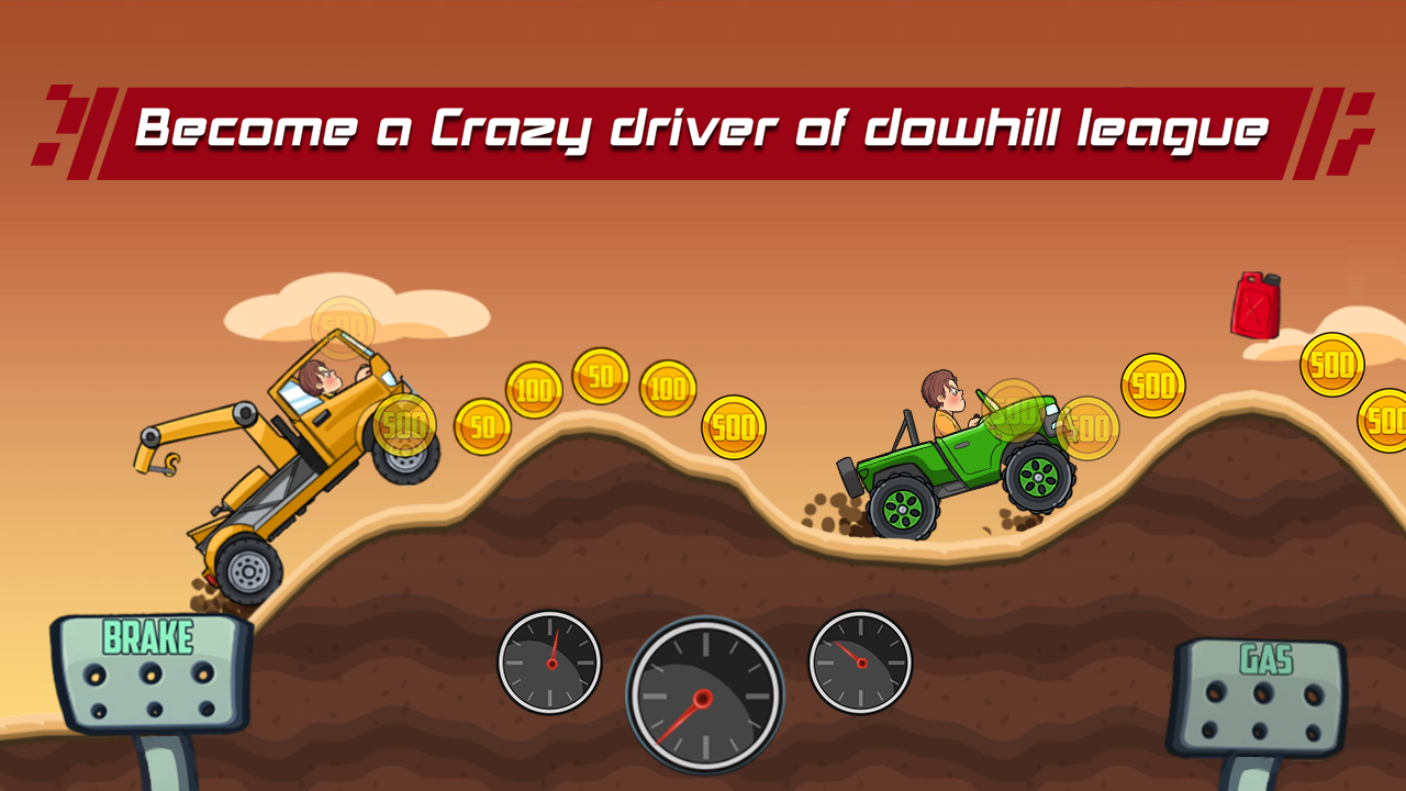 Screenshot of Mountain racing crazy - Downhill racing