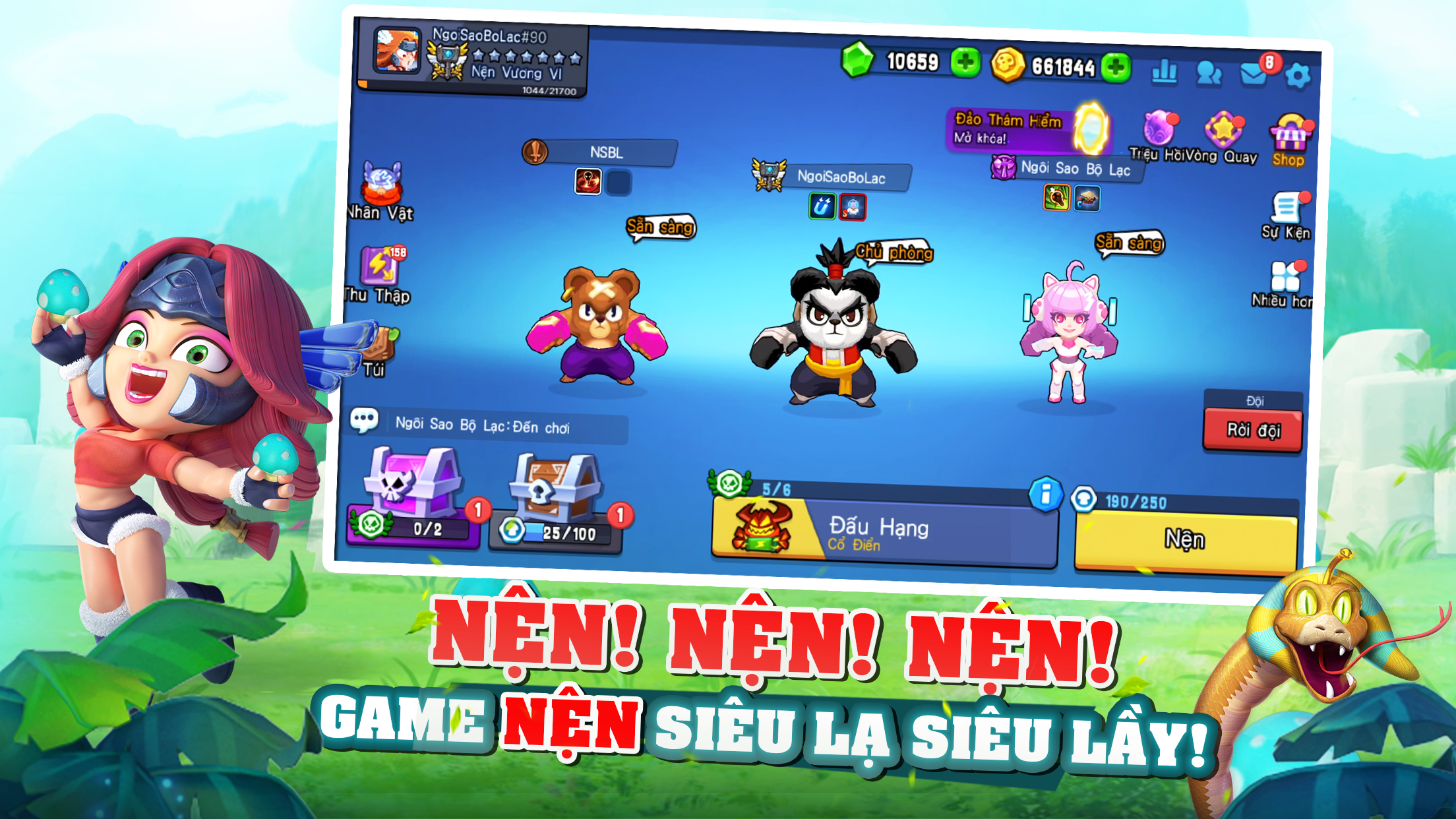 360mobi Ngoi Sao Bo Lac - Nen Nen Nen Game Screenshot