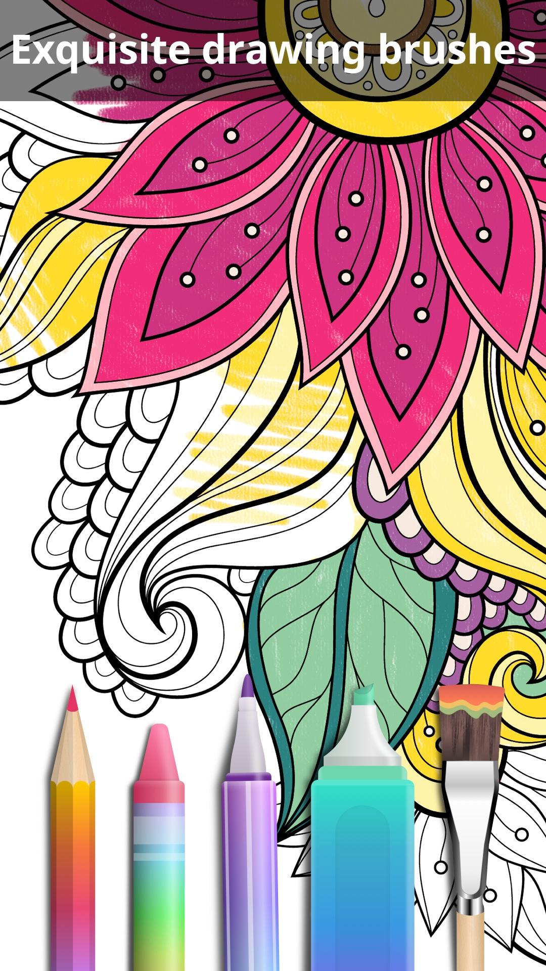 Cuplikan Layar Game Garden Coloring Book