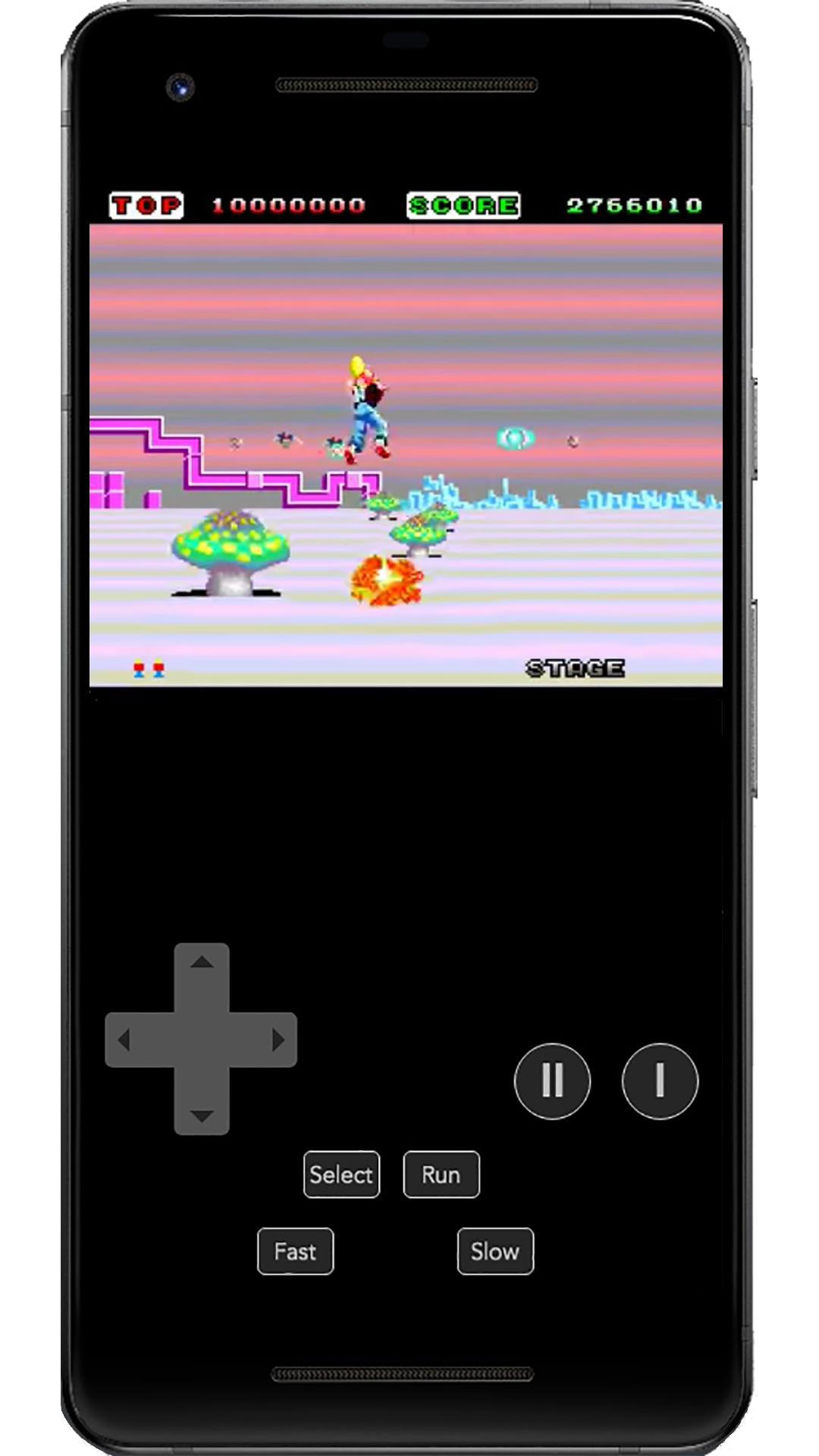 Space Harrier PCE Game Screenshot