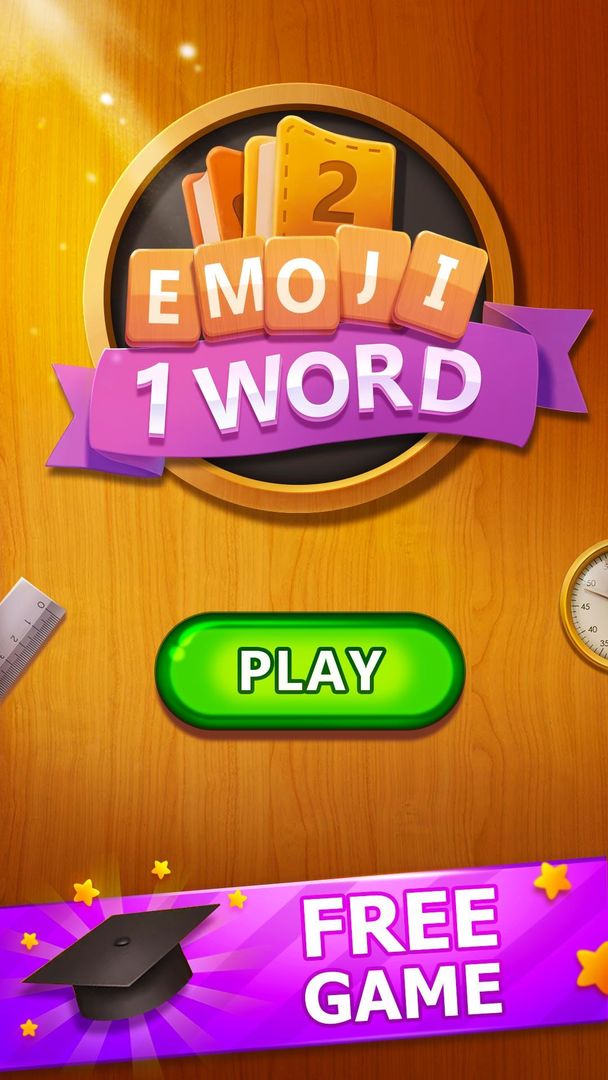 2 Emoji 1 Word - Guess Emoji ❤️Word Games Puzzle 게임 스크린 샷