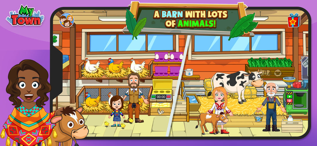 Screenshot of My Town Farm Animal game