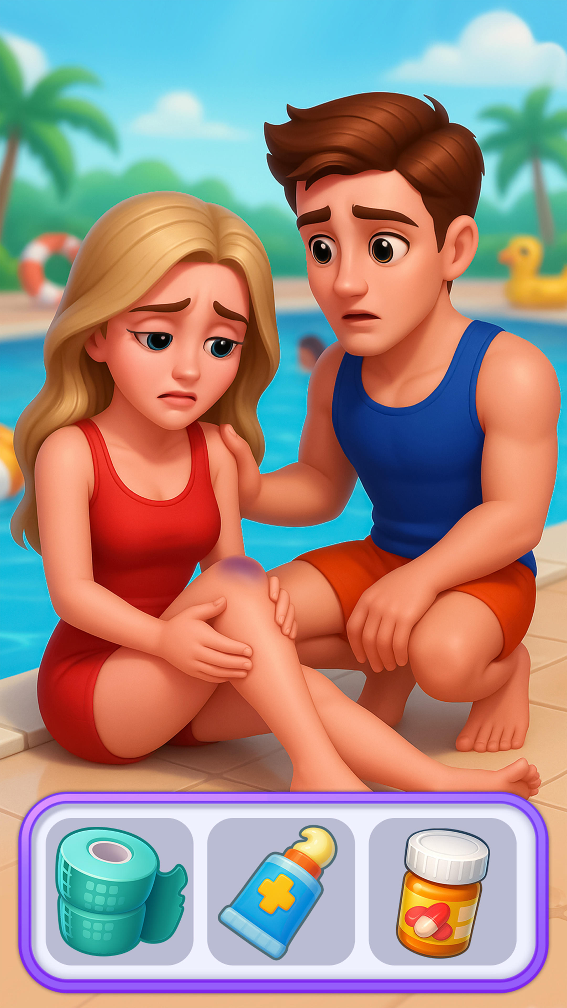 Swimming Pool Love Affair Game Game Screenshot