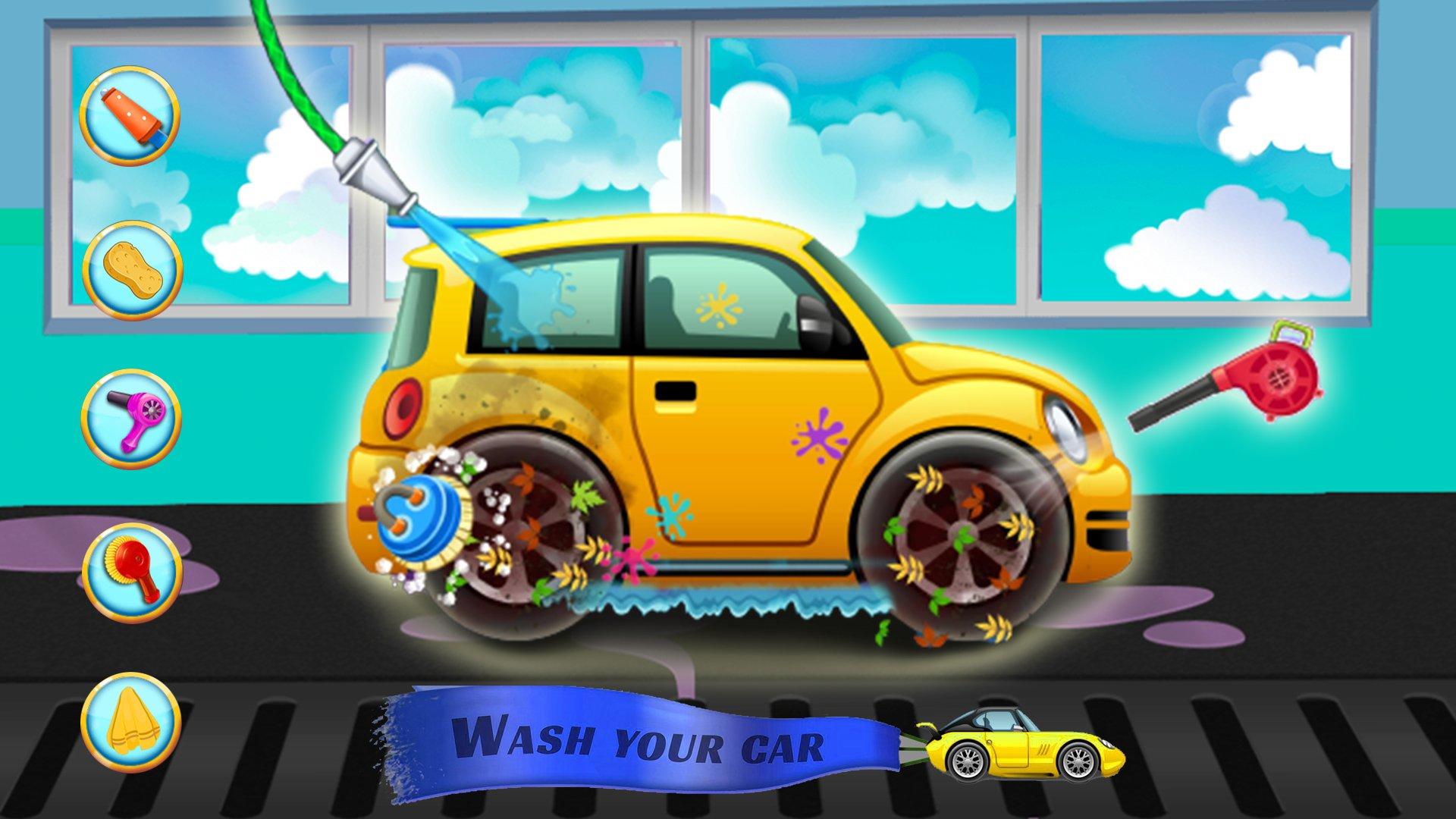 Screenshot of Fungame Kids Car Wash Game