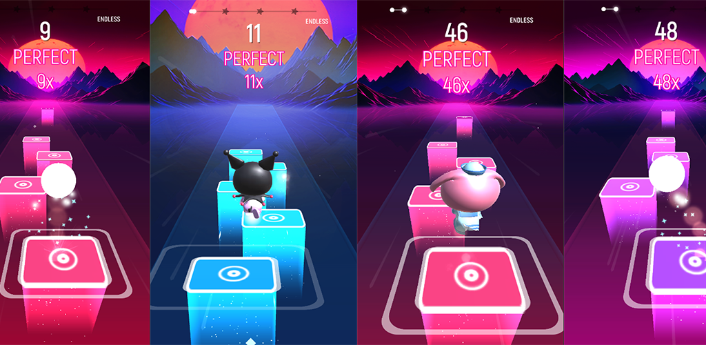 Banner of Dance Tiles Kuromi 