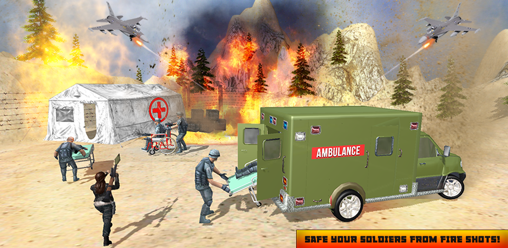Banner of Simulador de juego de rescate 3D de ambulancia del ejército de EE. UU. 1.0