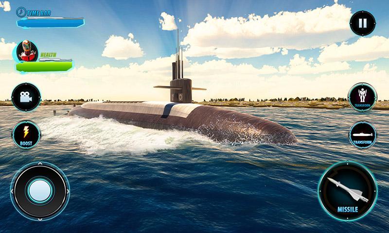 Screenshot of Russian Submarine Robot Transformation Navy Wars
