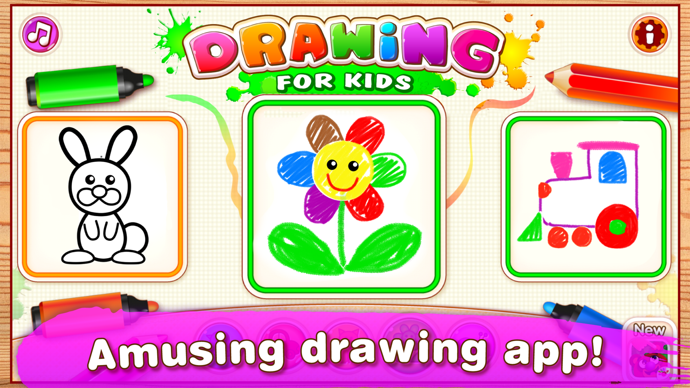 Toddler Drawing Apps for Kids Game Screenshot