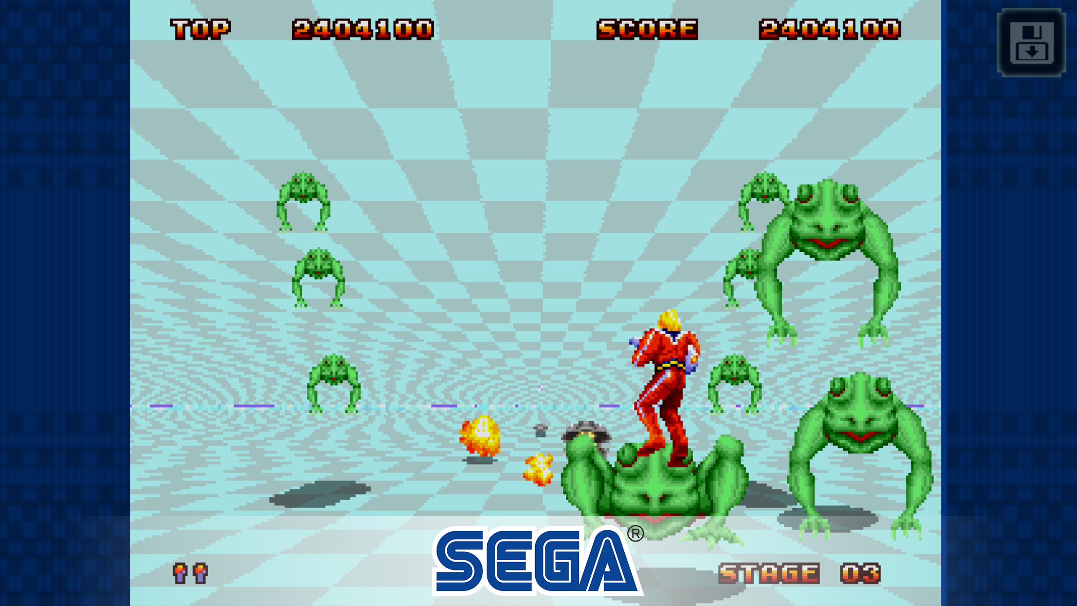 Space Harrier II Classic ภาพหน้าจอเกม