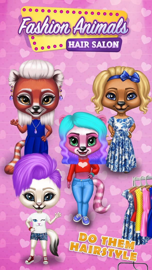 Screenshot of Fashion Animals - Hair Salon