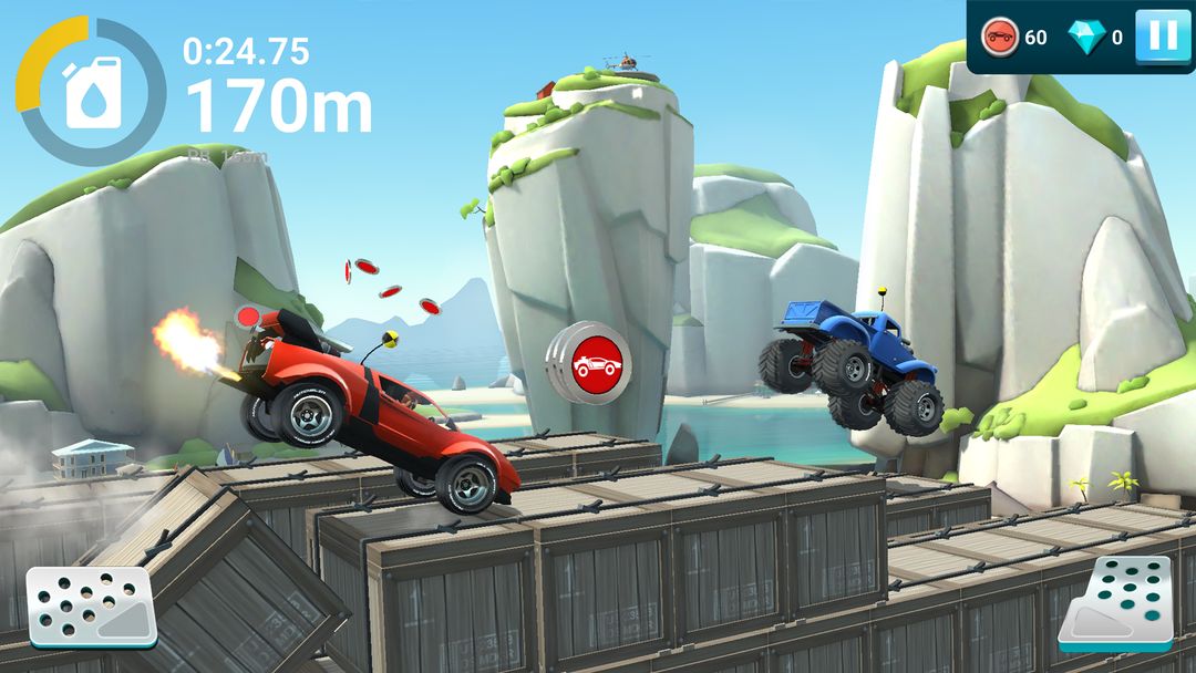 MMX 坡道狂飆 2 – 越野卡車、汽車和機車競速遊戲截圖