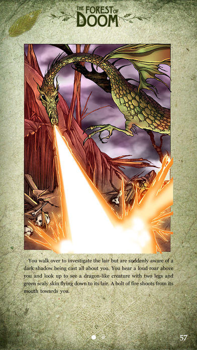 Fighting Fantasy: The Forest of Doom 게임 스크린샷