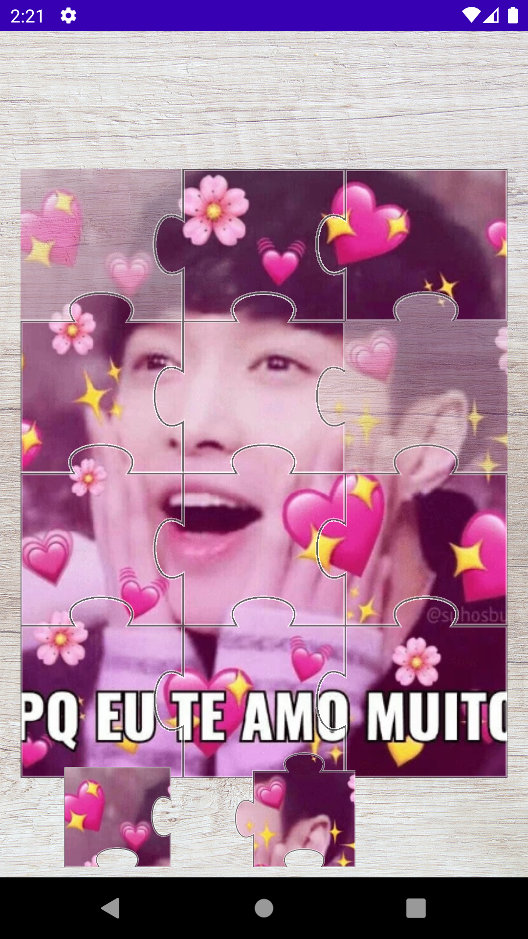 Captura de Tela do Jogo Quebra-Cabeças Kpop