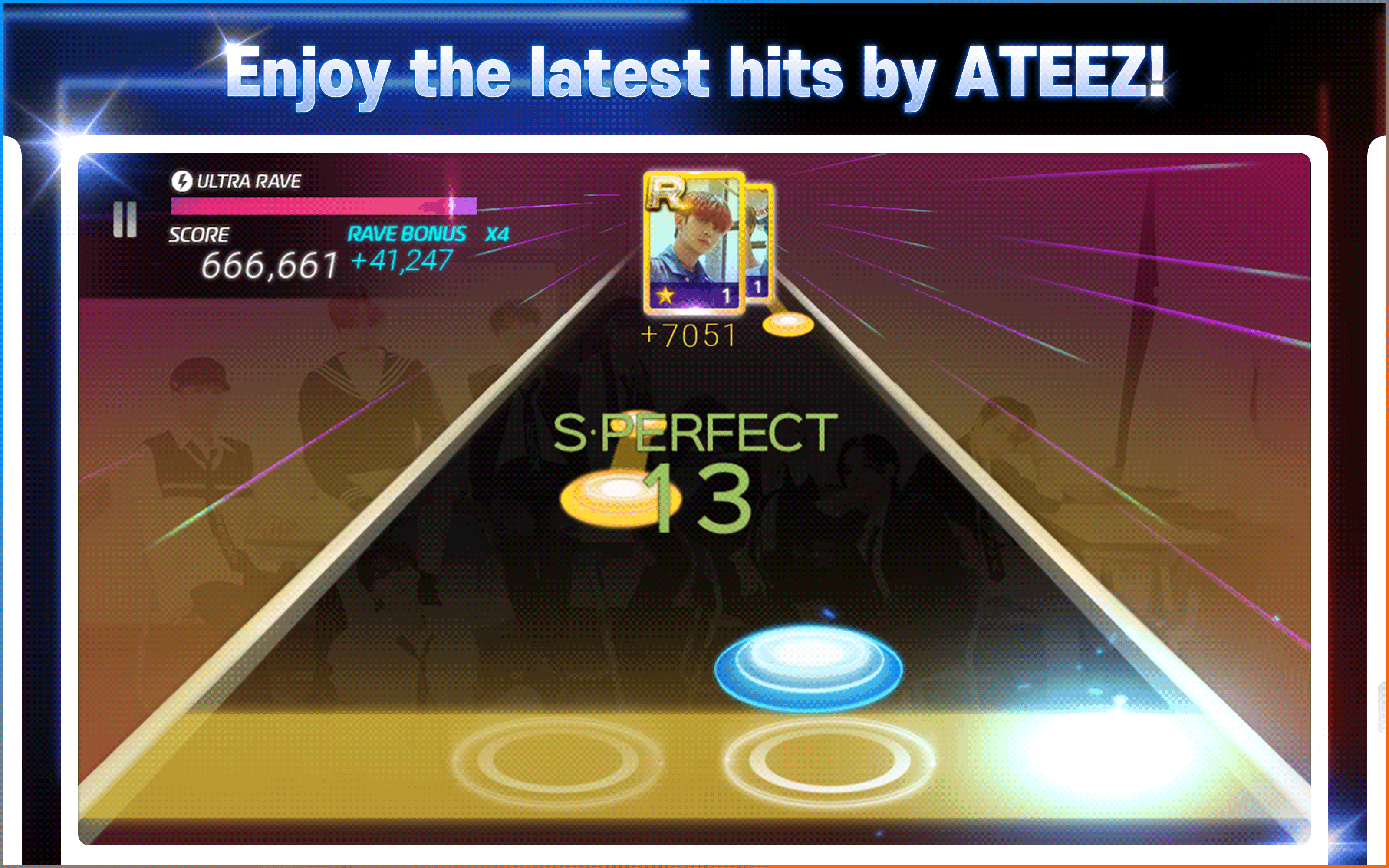 SUPERSTAR ATEEZ Game Screenshot