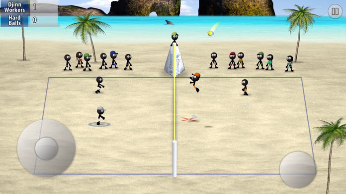 Screenshot of Stickman Volleyball
