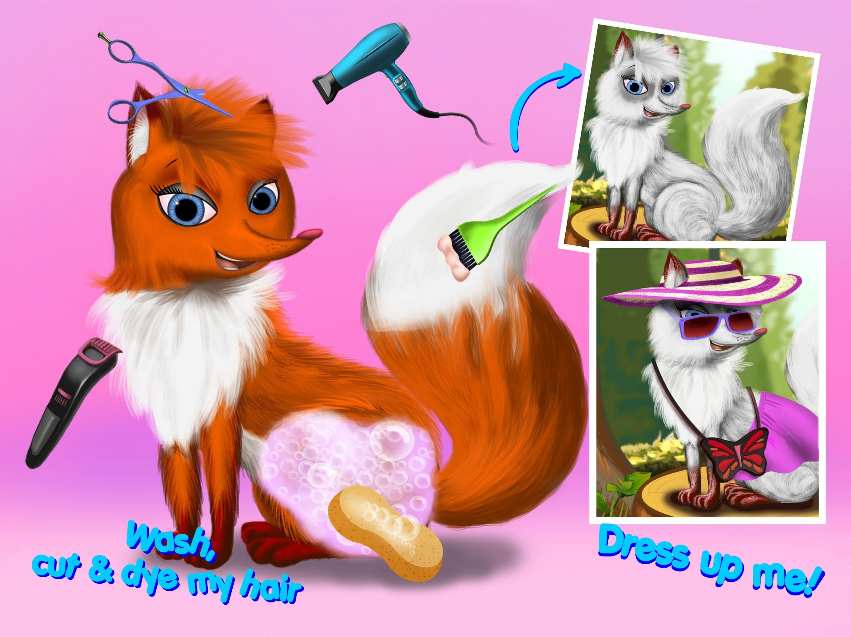 Wild Animal Beauty Salon Game Screenshot