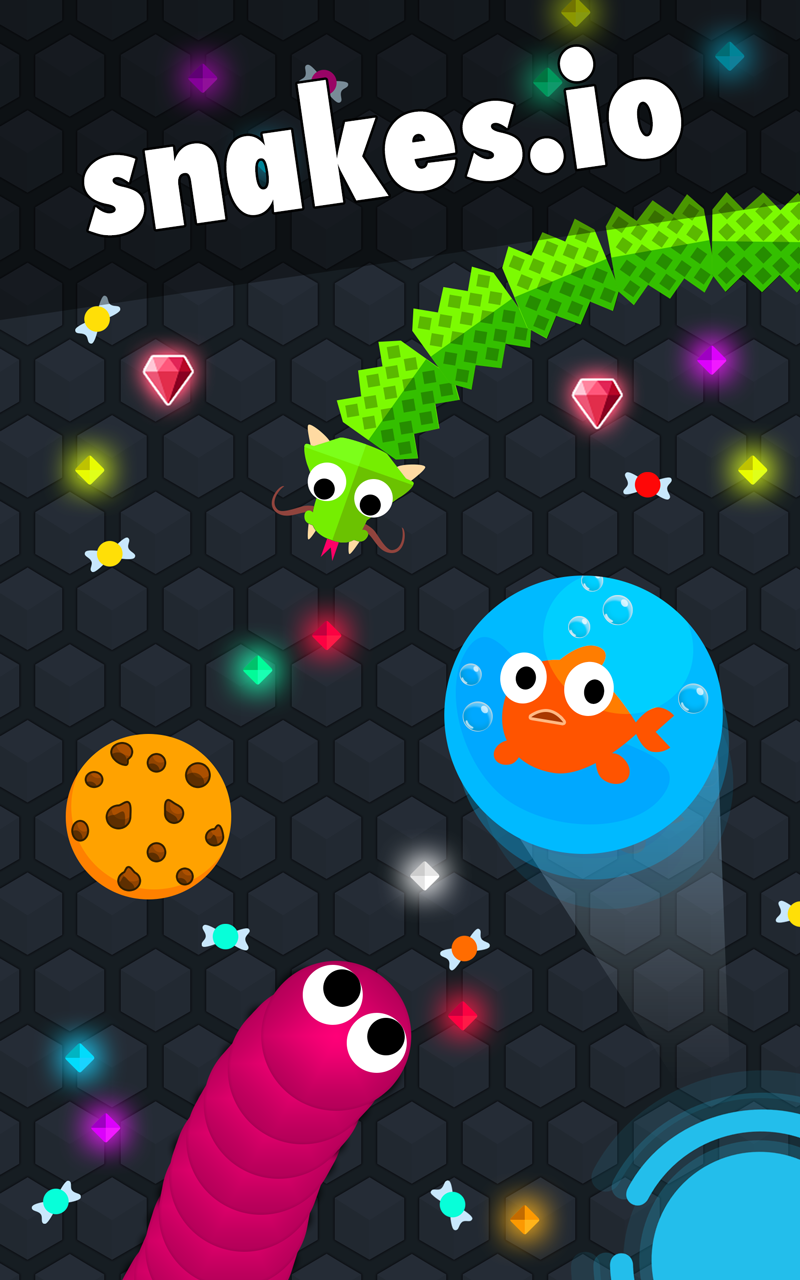 Cuplikan Layar Game snakes.io
