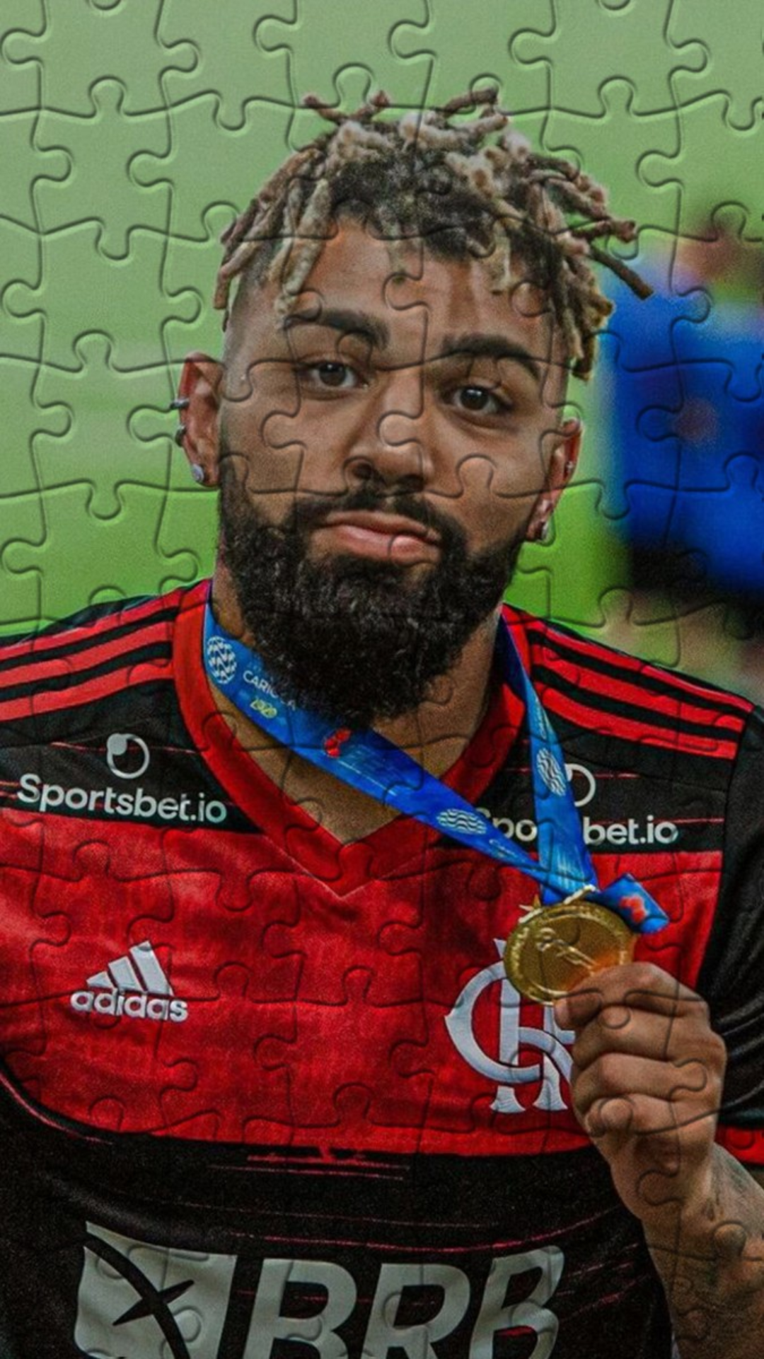 Gabigol Flamengo Jigsaw Puzzle Game Screenshot