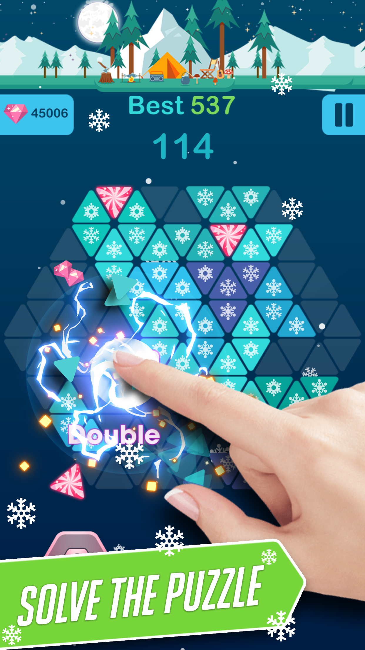 Screenshot 1 of Bonbons triangulaires - Puzzle en blocs 