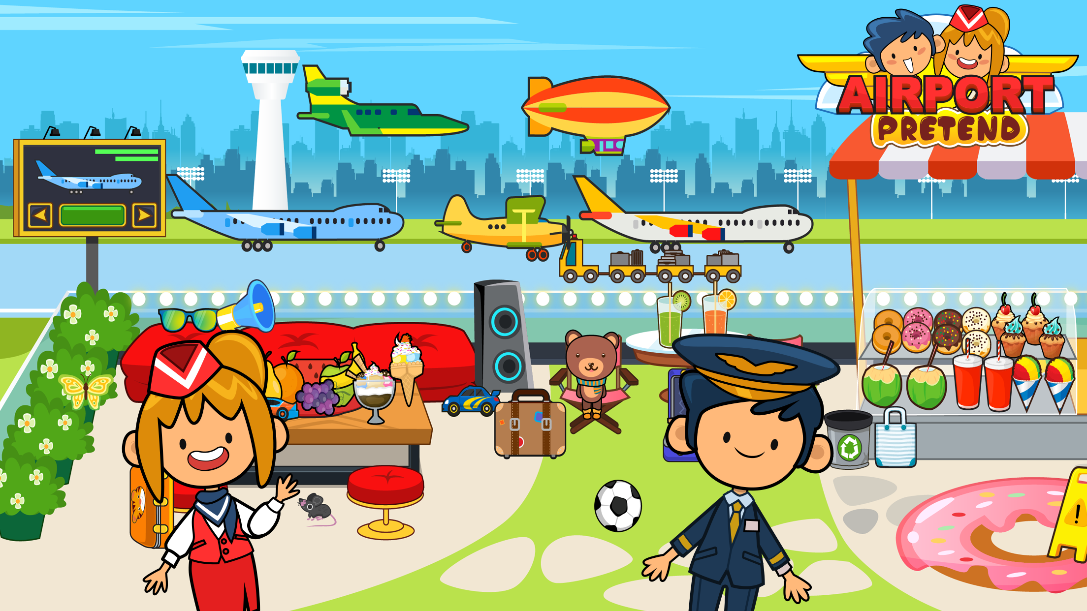 My Pretend Airport Travel Town ภาพหน้าจอเกม