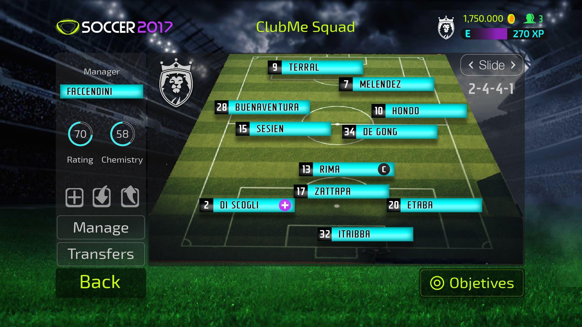 Cuplikan Layar Game Soccer 2017