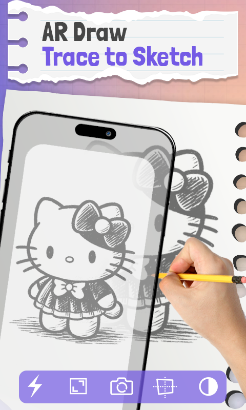 AR Drawing - Cute Sanrio 게임 스크린 샷