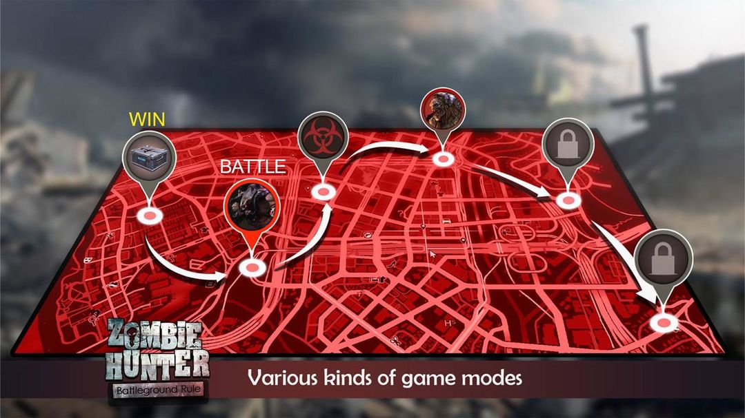 Screenshot of Zombie Hunter : Battleground Rules