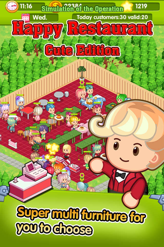Скриншот игры Happy Restaurant cute edition