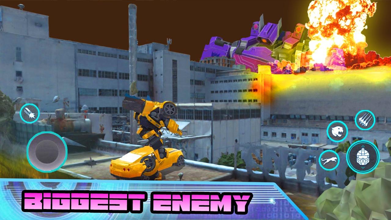 Robot Car Fight Transformers Game Screenshot