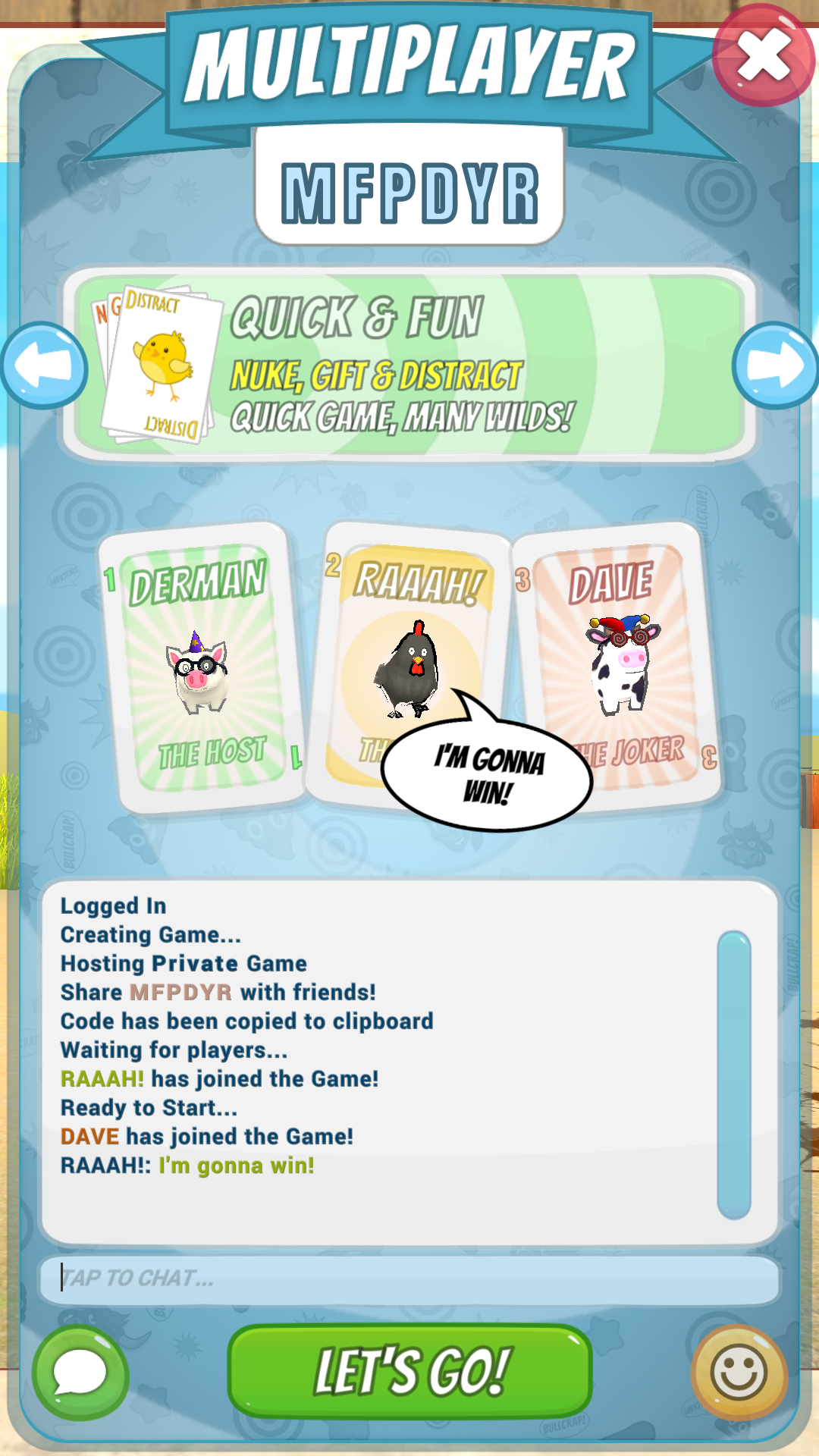 Screenshot of BULLCRAP!