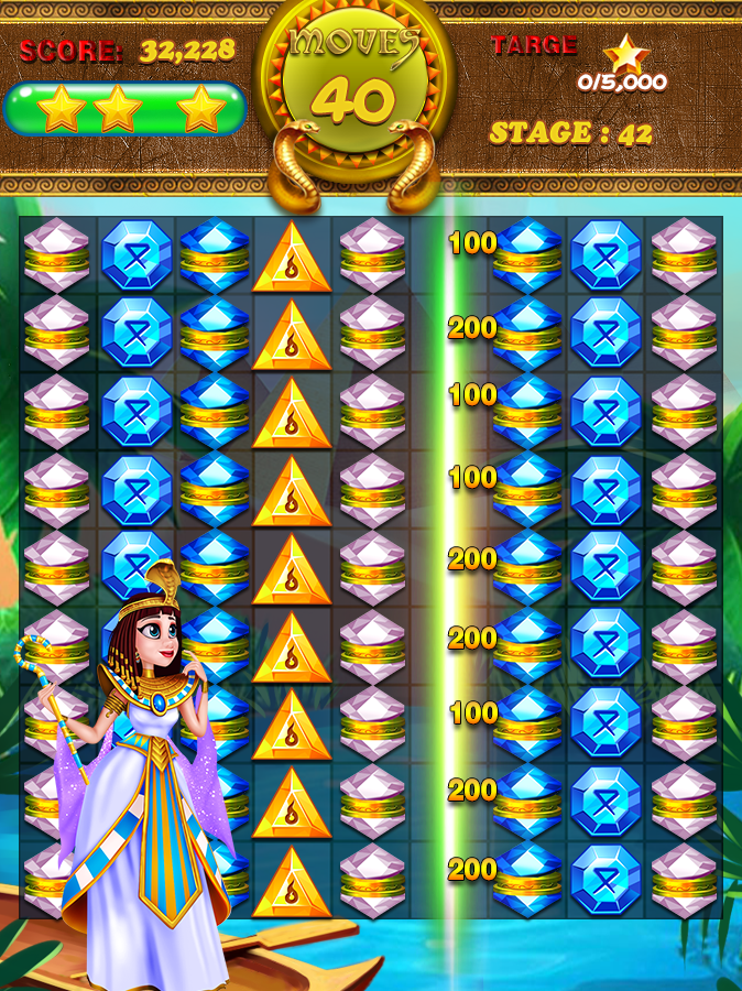 Cleopatra & Pharaoh Treasures Game Screenshot