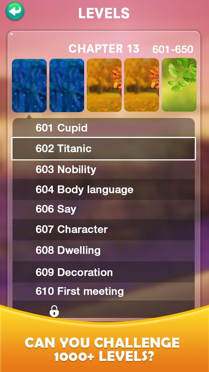 Word Crush ゲームのスクリーンショット