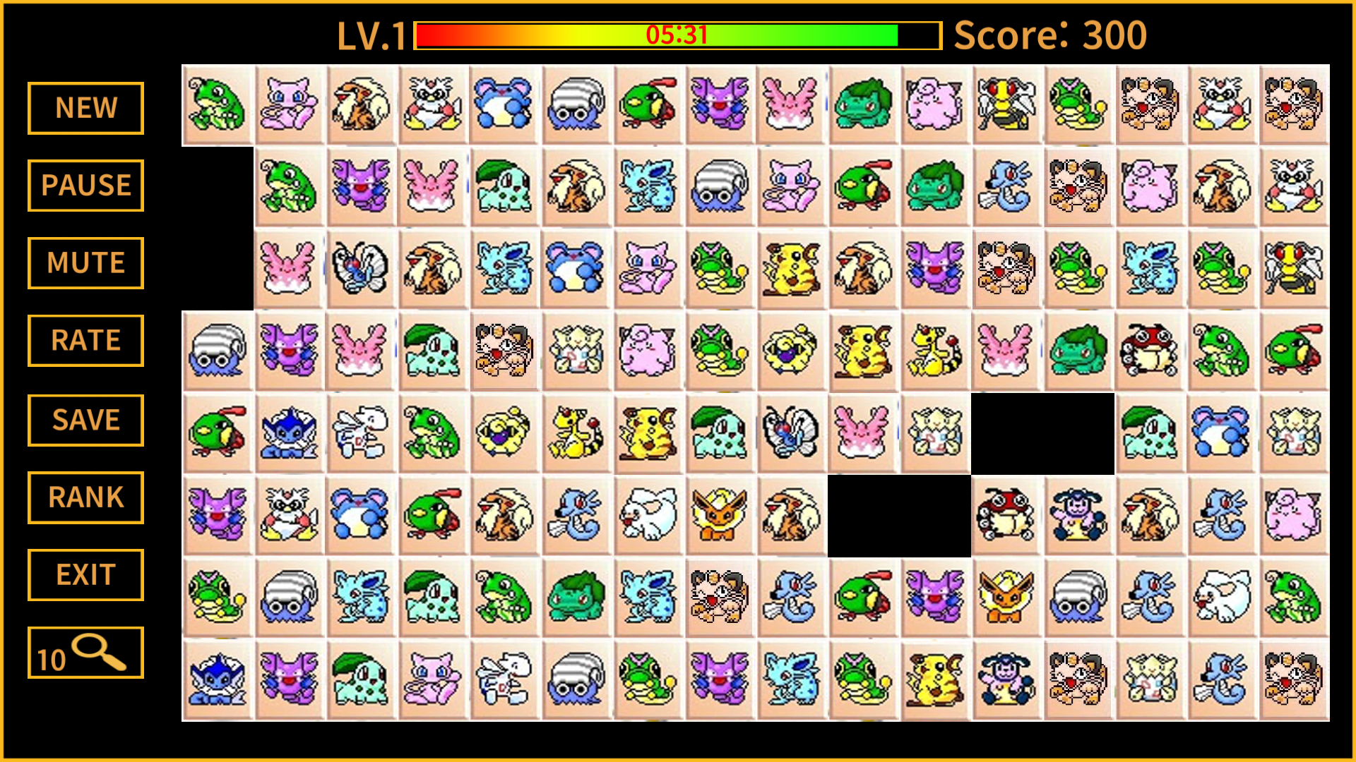 Picachu Classic Game Screenshot