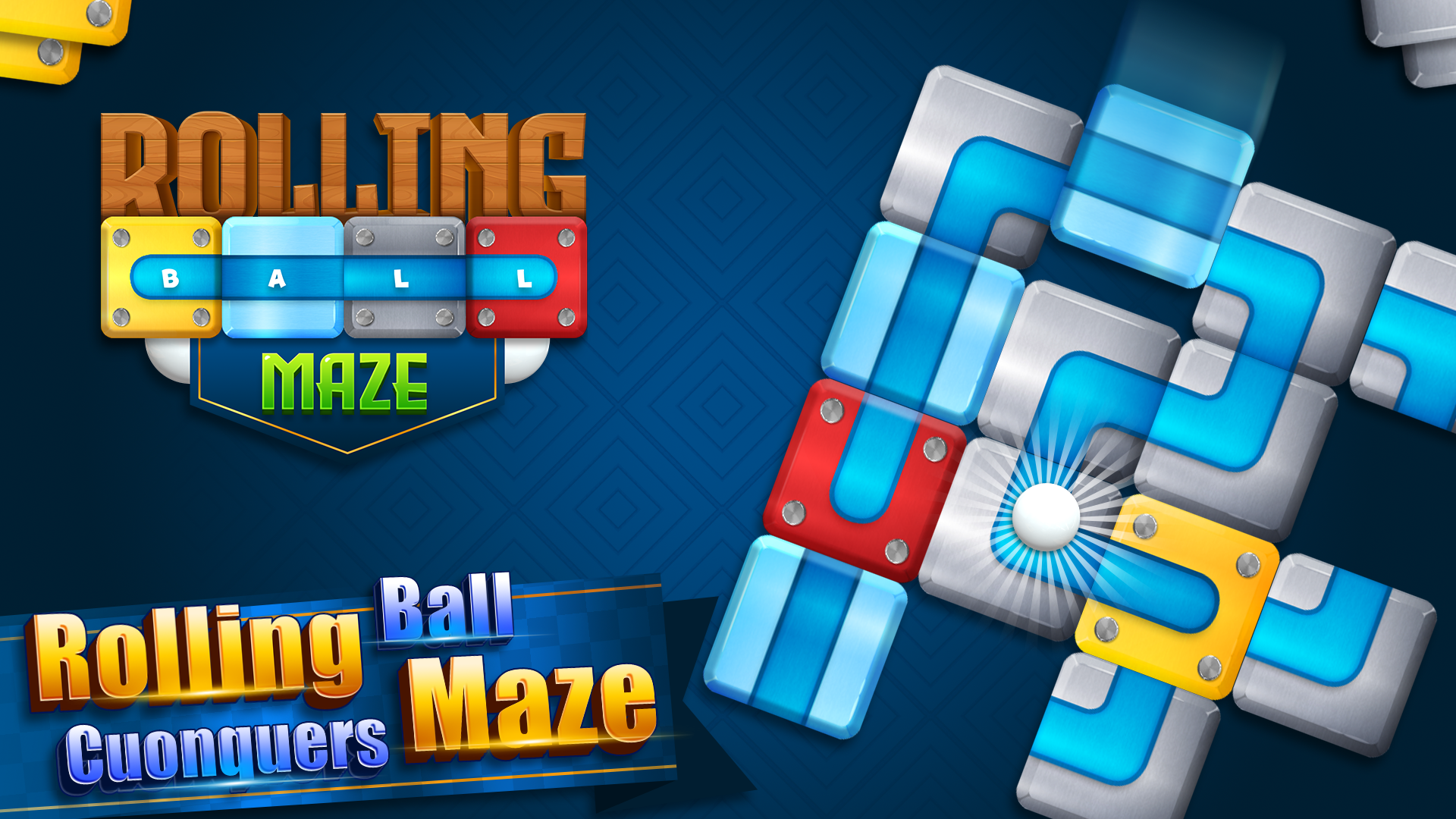 Captura de Tela do Jogo Rolling Ball Maze・Block Puzzle