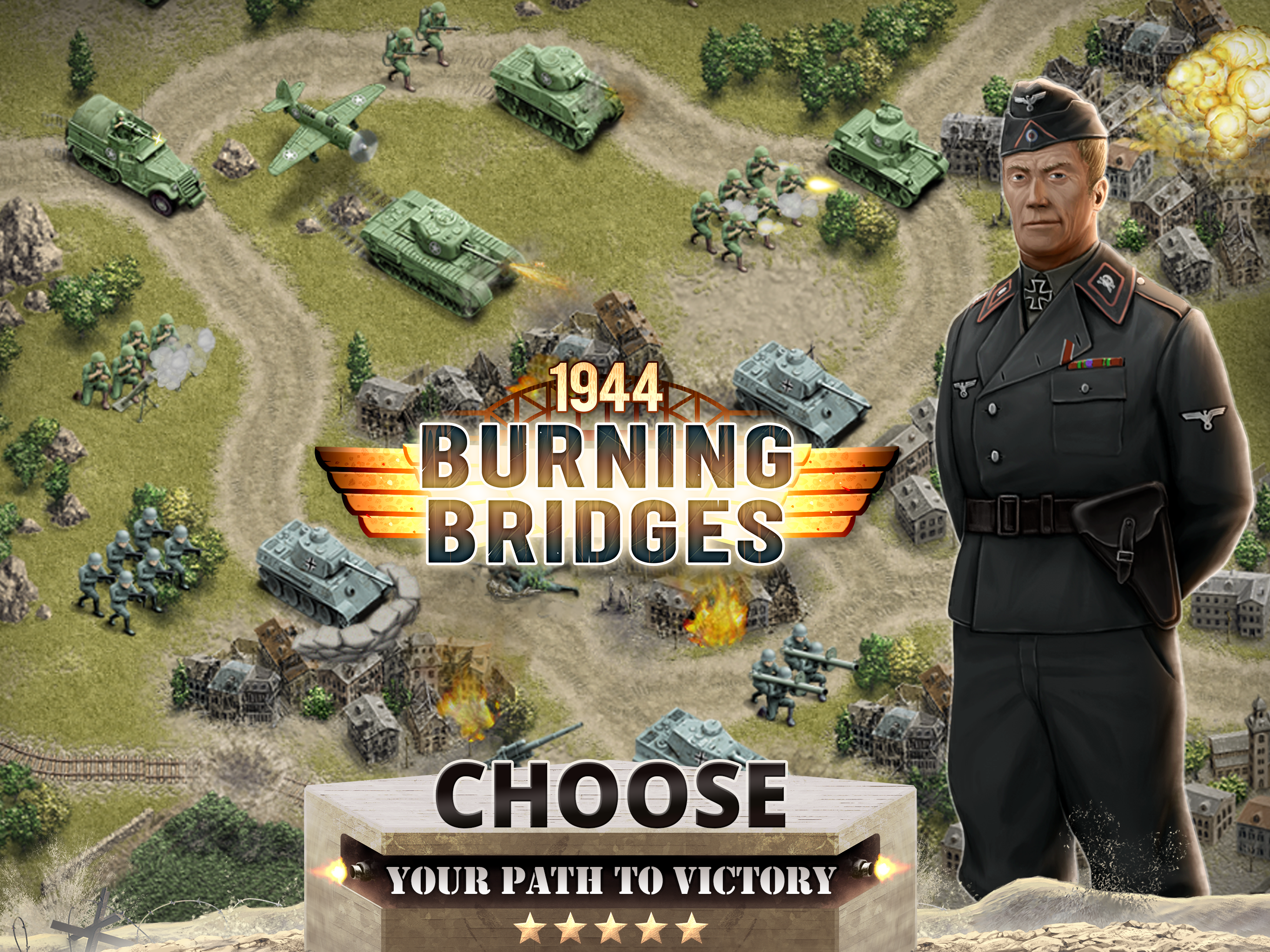 1944 Burning Bridges Premium Game Screenshot