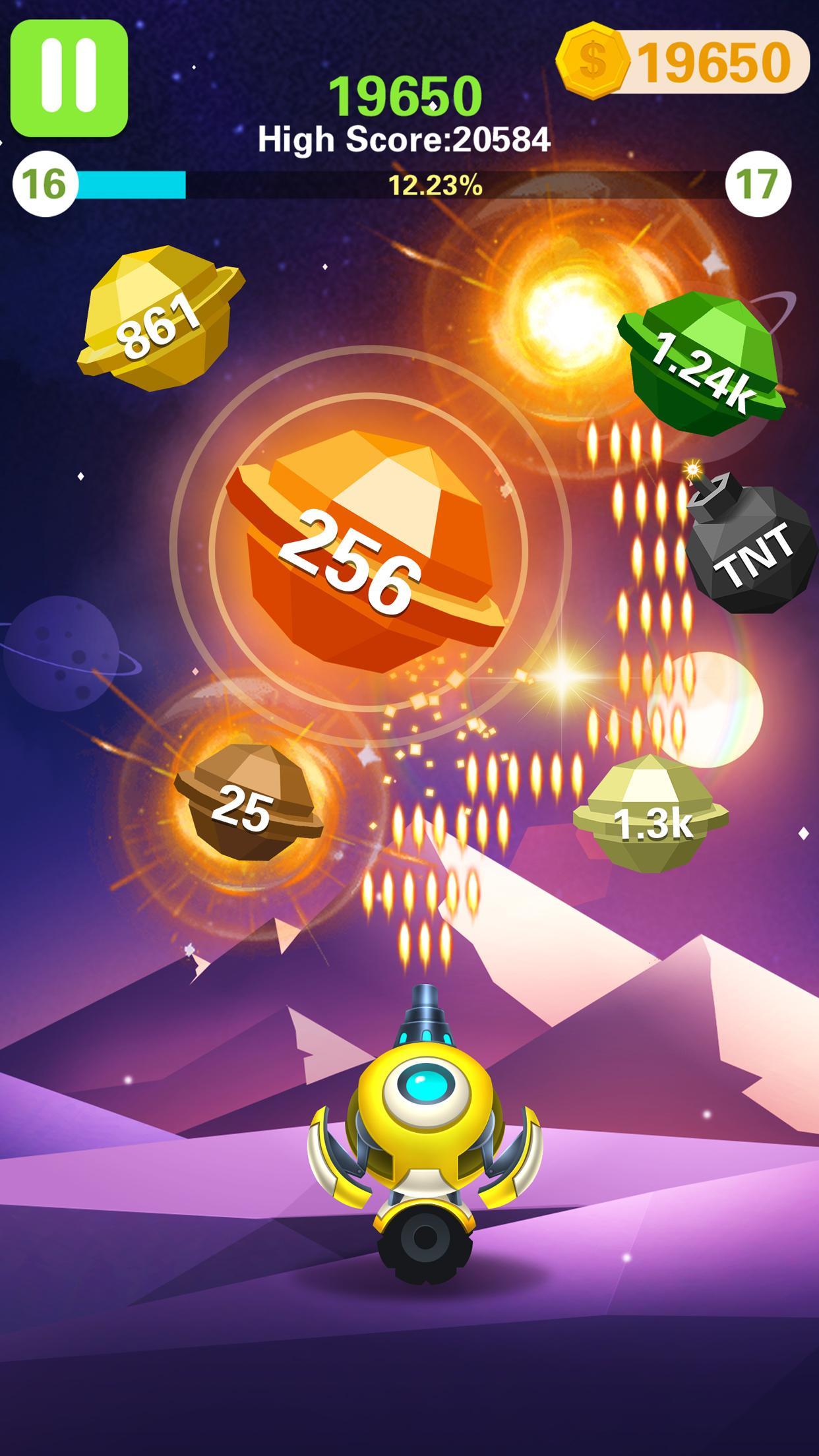 Rock Blast - Fire Ball Game Screenshot