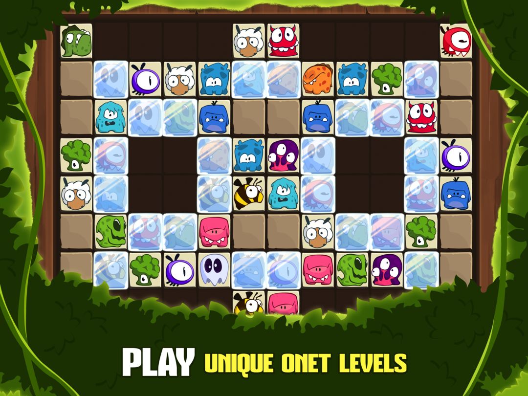 Screenshot of Tiny Monsters Crush: Onet Mahjong block puzzle