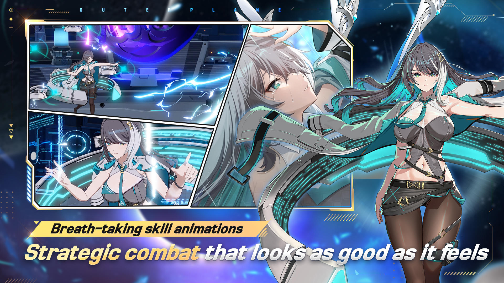 OUTERPLANE - Strategy Anime Game Screenshot