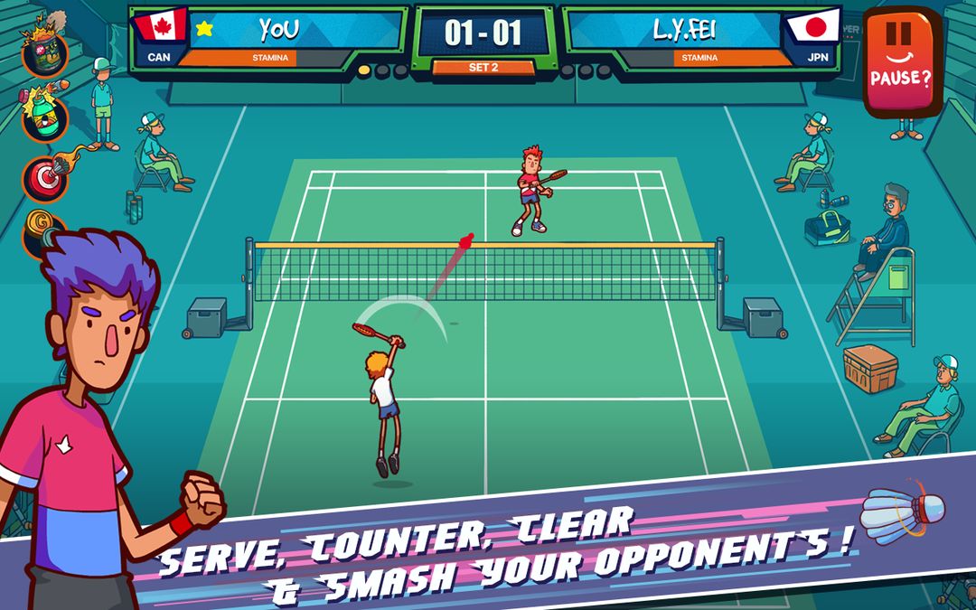 Super Stick Badminton (Unreleased) screenshot game