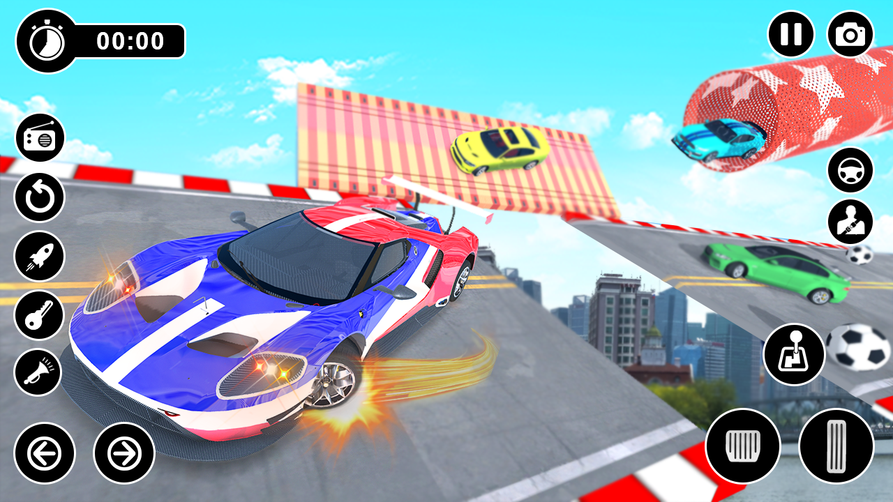 Mega Car Stunt Driving Race Game Screenshot
