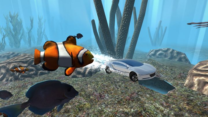 Flying Submarine Car Simulator Game Screenshot