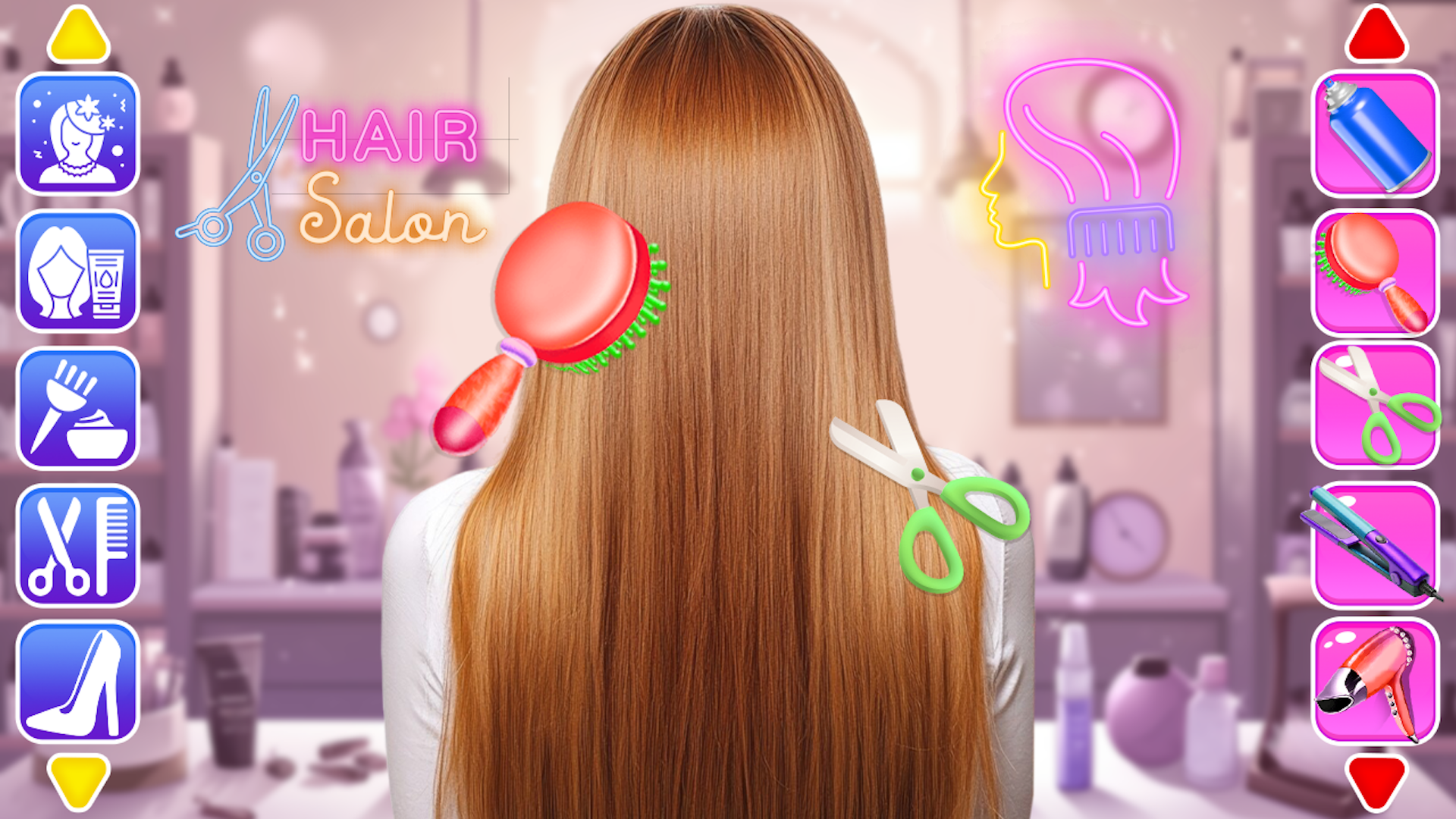 School kids Hair styles Makeup Game Screenshot