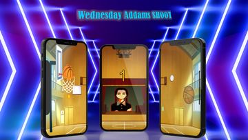 Wednesday Addams: shote basket Game Screenshot