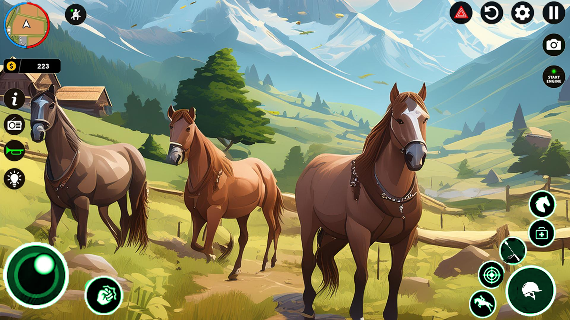 Virtual Horse Riding Farm 3d Game Screenshot