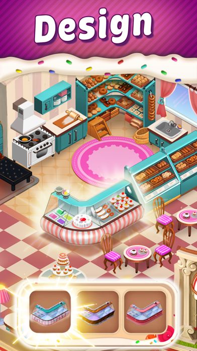 Screenshot 1 of Sweet Escapes: Build A Bakery 